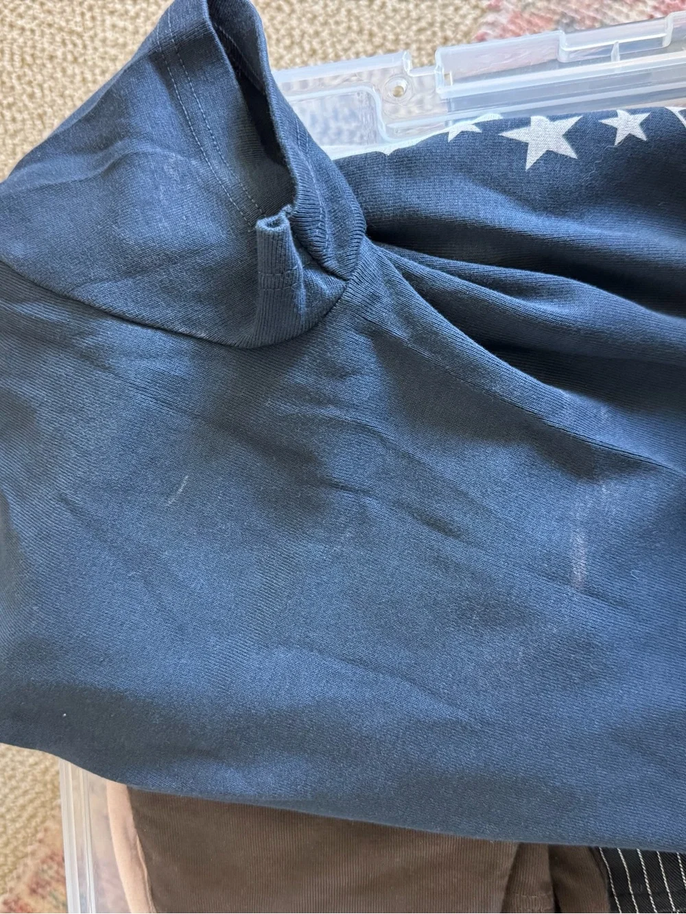 Brandy Melville Navy Nashville Graphic Baby Tee - Picture 5 of 5